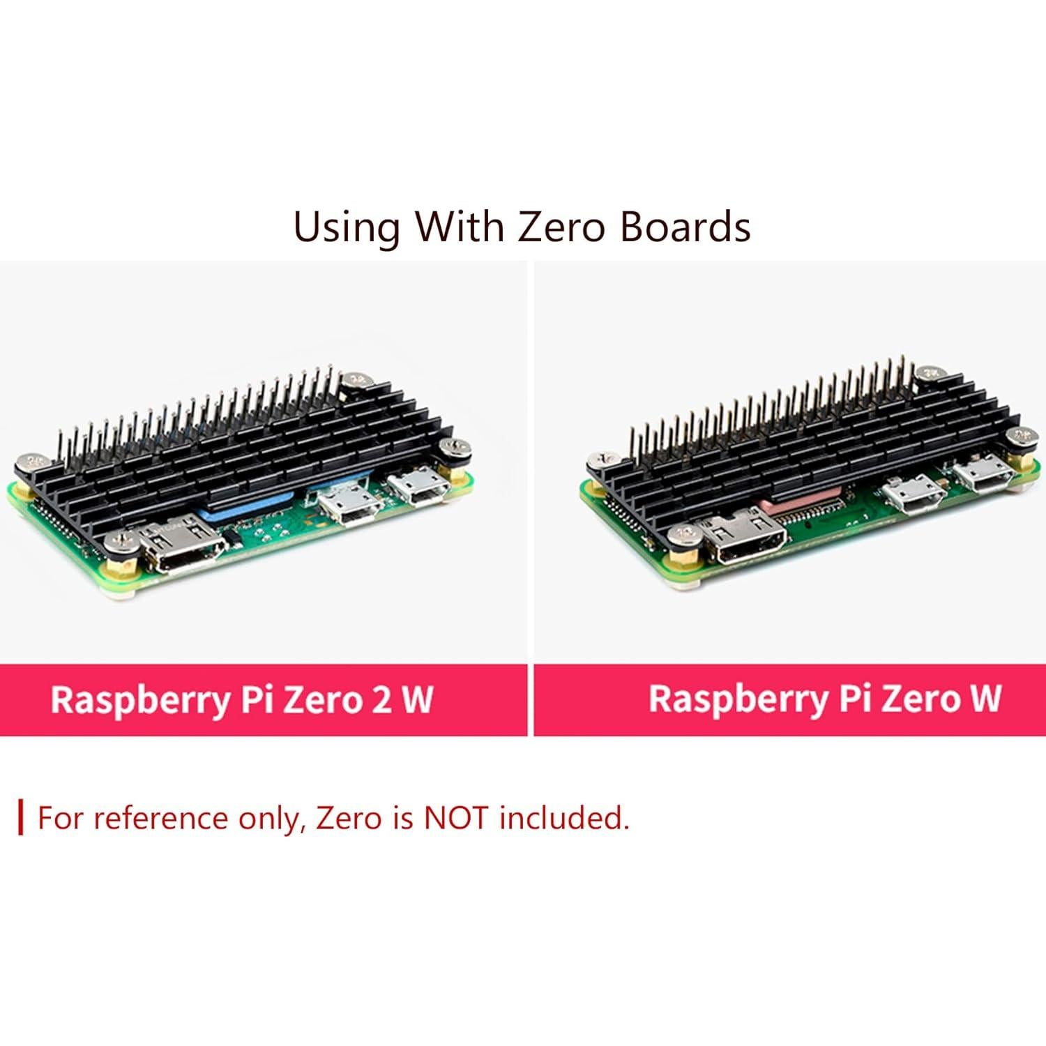 Disipador de Aluminio Waveshare para Raspberry Pi Zero 2 W/WH