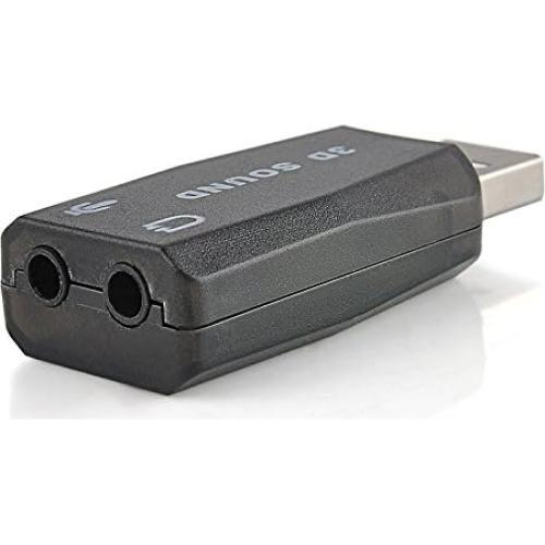 Adaptador de Sonido USB VizGiz 3 Pack 5.1 Canal 3D Plug and Play