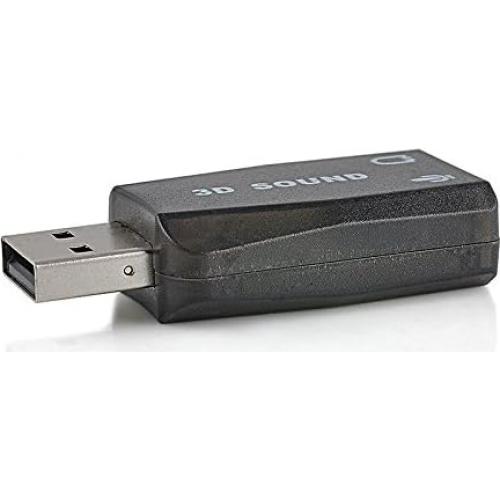 Adaptador de Sonido USB VizGiz 3 Pack 5.1 Canal 3D Plug and Play