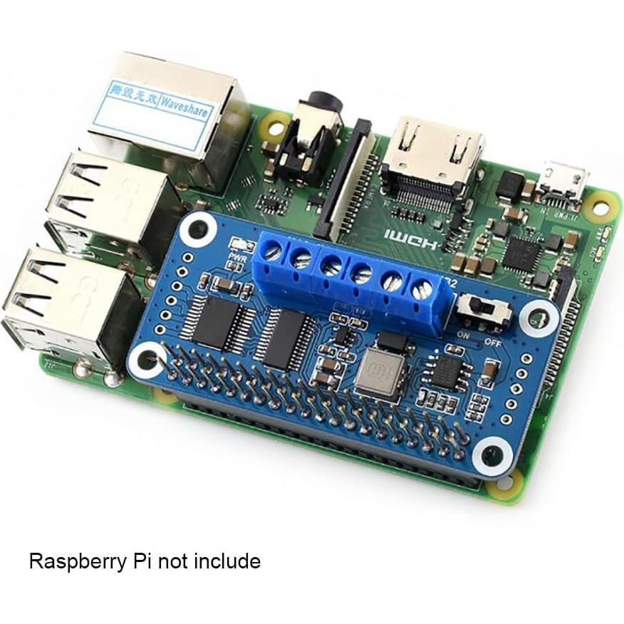 Controlador de Motor HAT Coolwell para Raspberry Pi I2C 27g