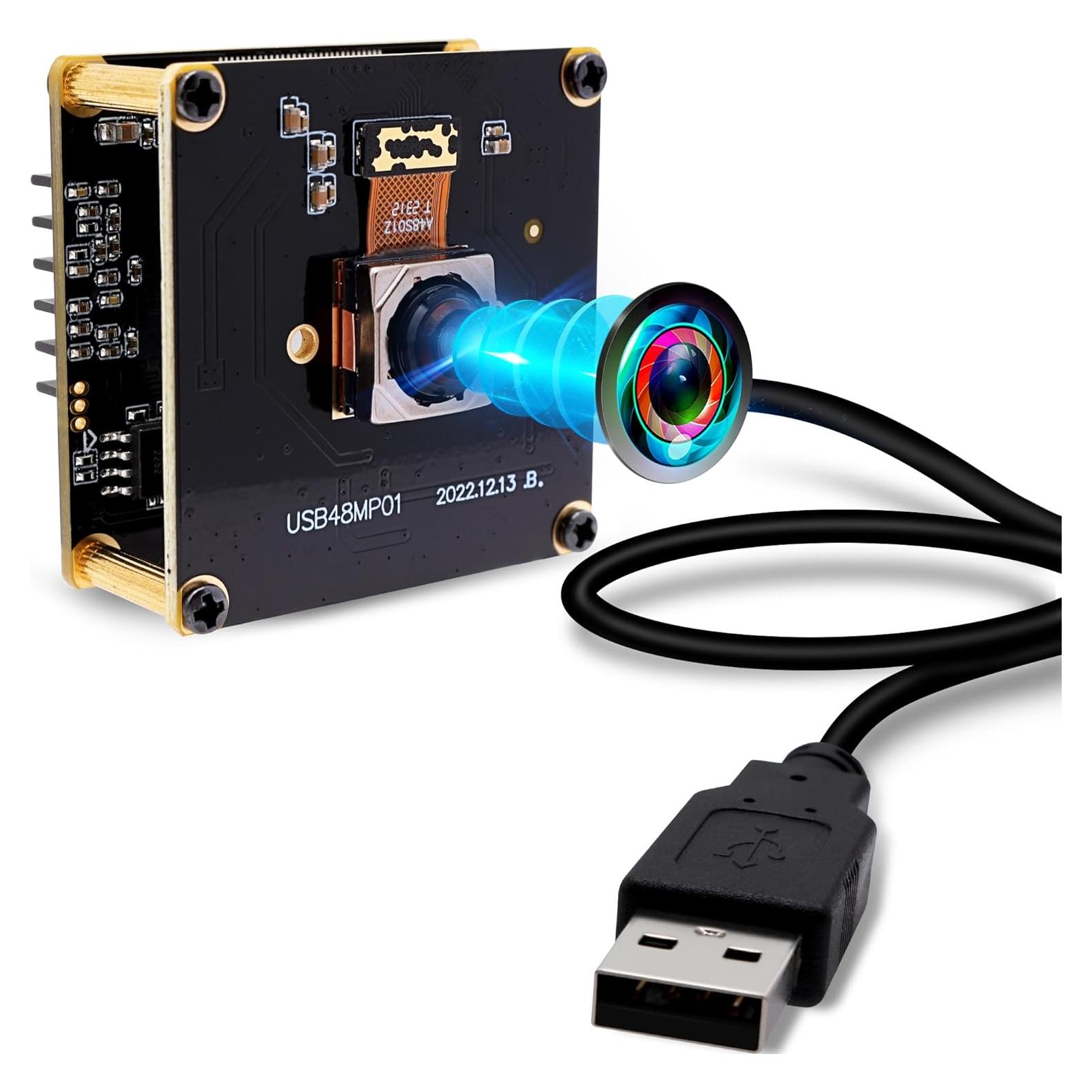 Cámara USB 48MP IFWATER con Enfoque Automático Rápido