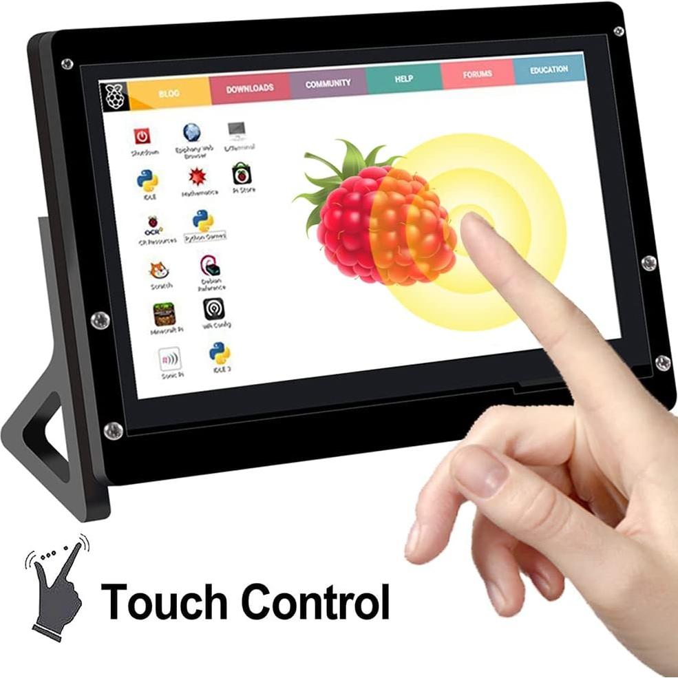 Monitor Táctil de 7" DORHEA 1024x600 para Raspberry Pi