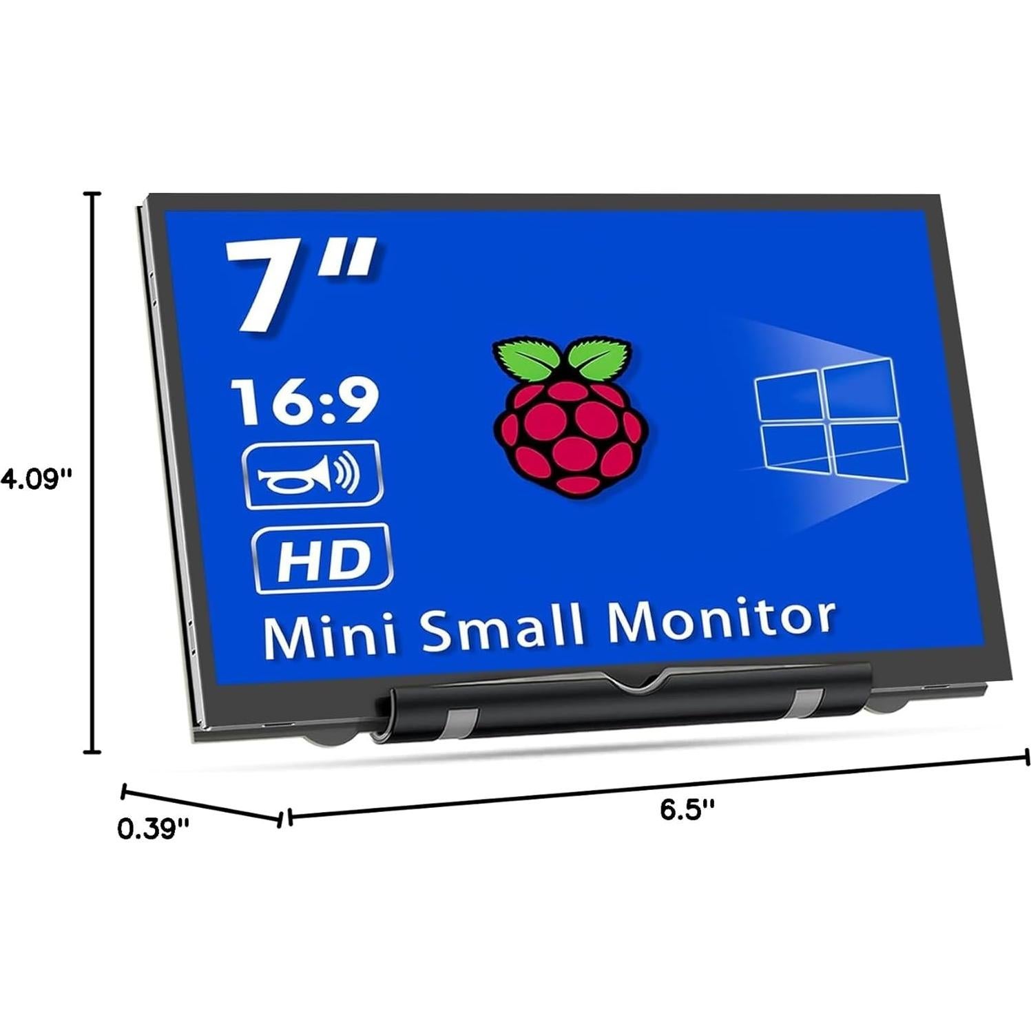 Monitor LCD 7" HAMTYSAN 800x480 HDMI con altavoces