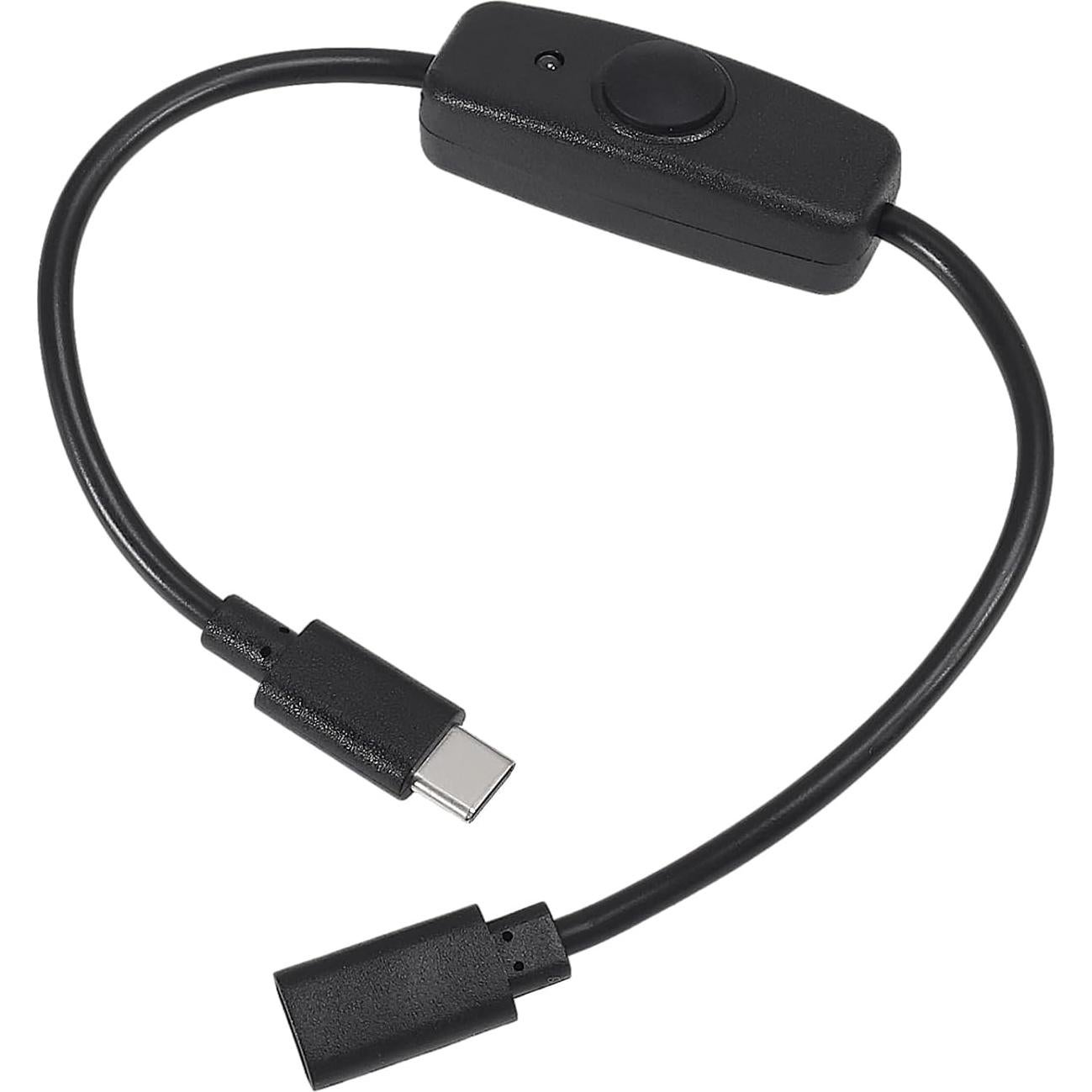 2 Cables USB C Macho a Hembra con Interruptor AITRIP 30cm
