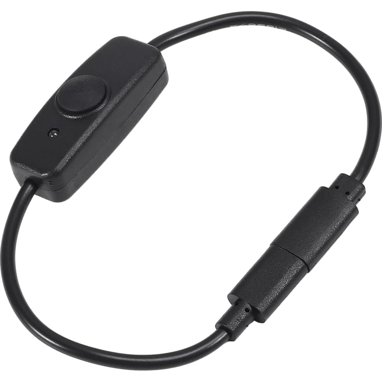 2 Cables USB C Macho a Hembra con Interruptor AITRIP 30cm