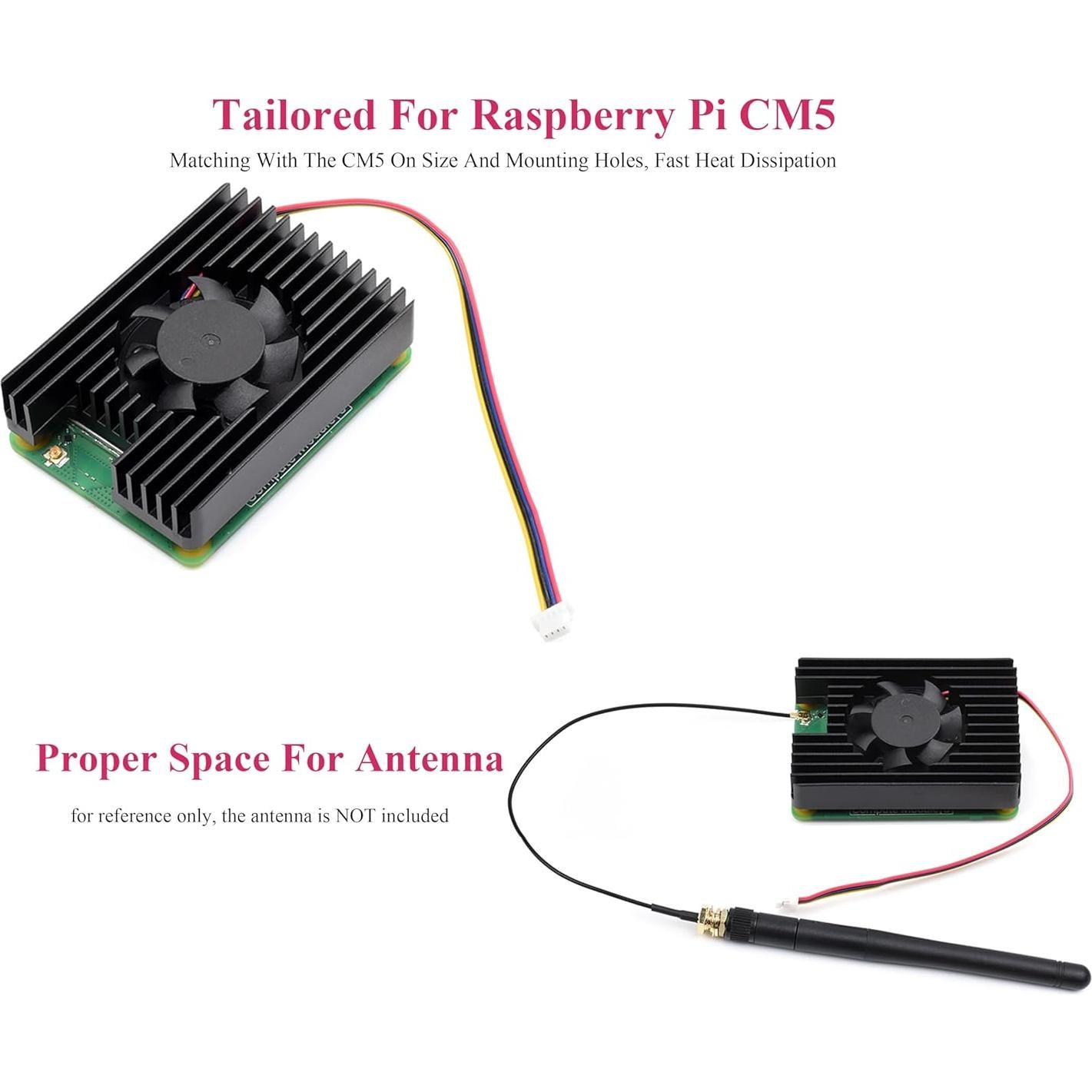 Ventilador de Enfriamiento UeeKKoo 3007 para Raspberry Pi CM5