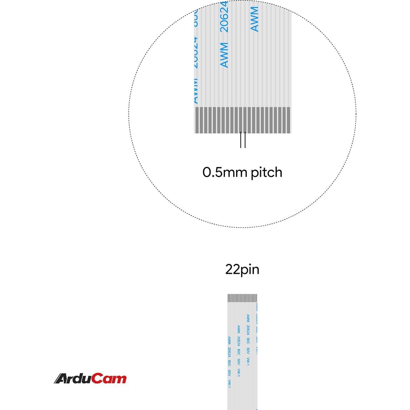 Cable de cámara Arducam 15cm 22pin FFC para Raspberry Pi