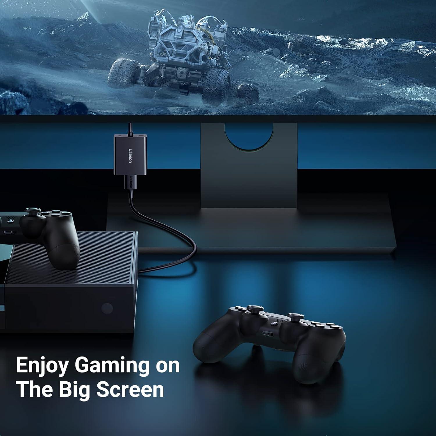 Adaptador HDMI a VGA UGREEN con Audio 3.5mm 1080p