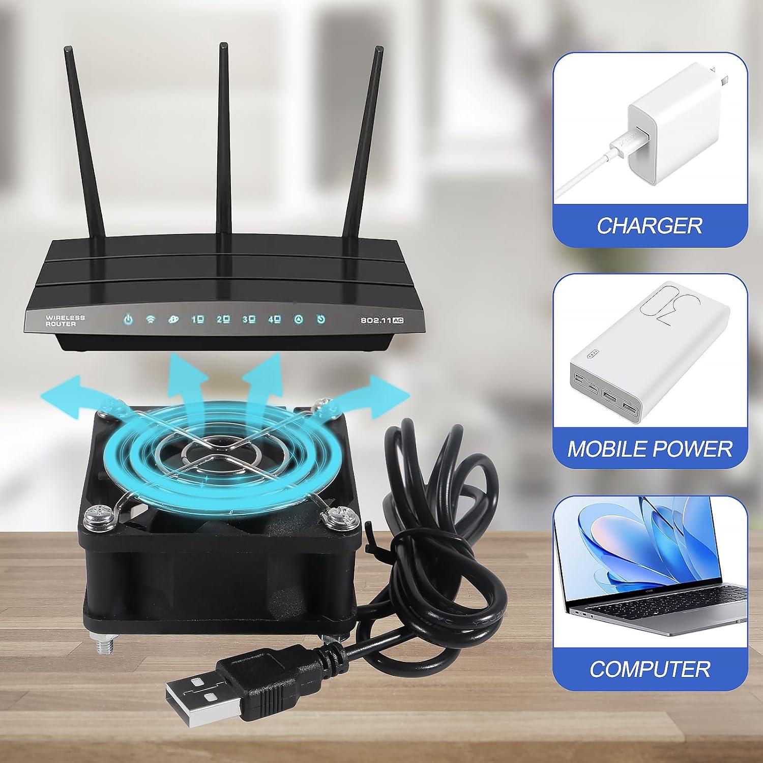 Paquete de 4 Ventiladores USB UMLIFE 60mm Silenciosos 5V