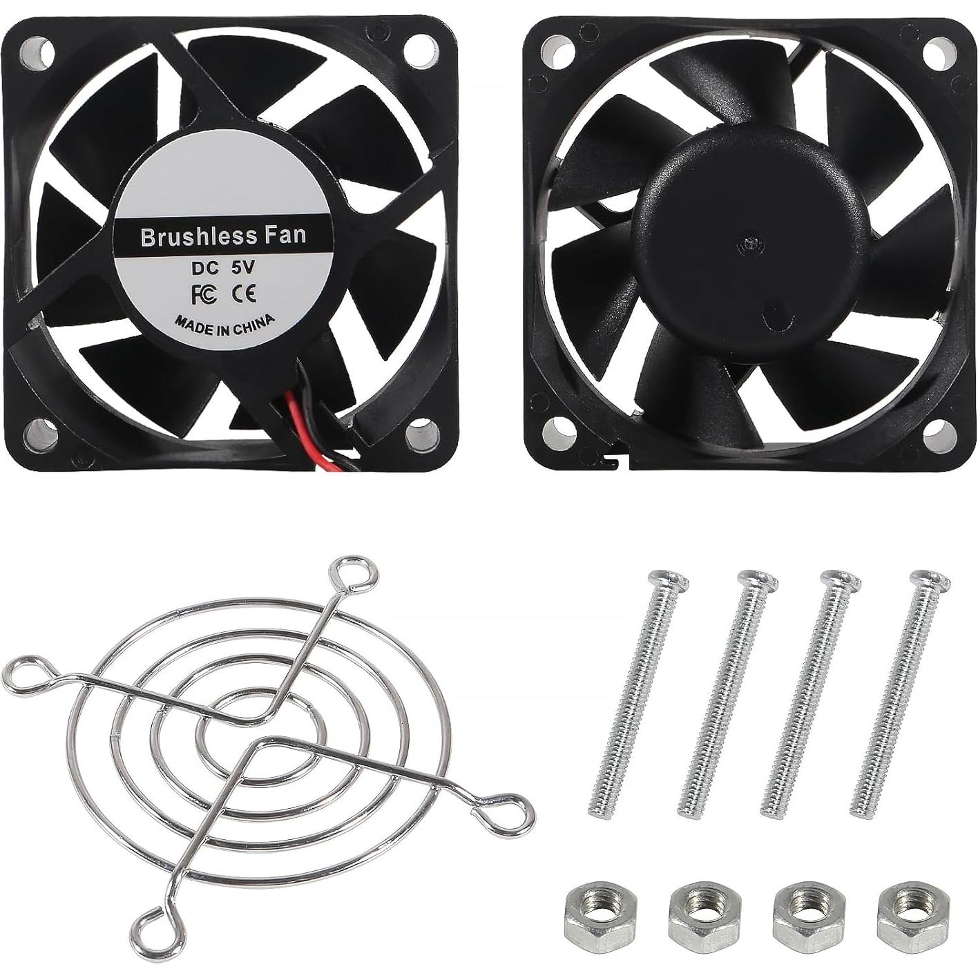 Paquete de 4 Ventiladores USB UMLIFE 60mm Silenciosos 5V