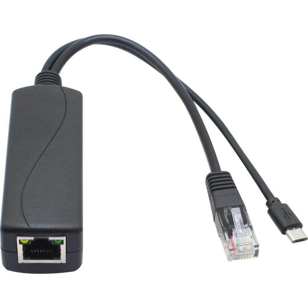 Adaptador PoE Splitter ANVISION 5V 2.4A Micro USB para Cámara IP