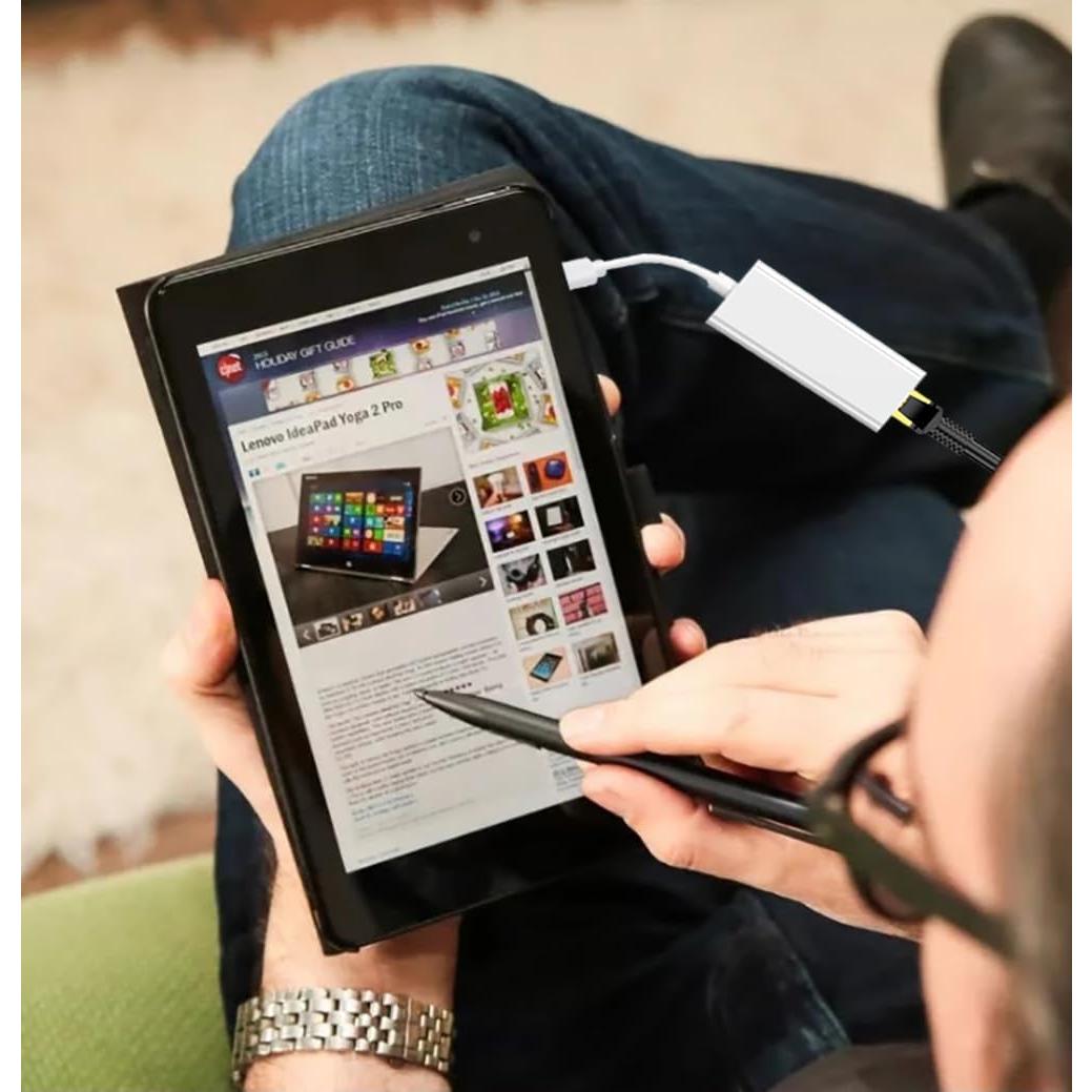 Adaptador Micro USB a RJ45 Ethernet Sinforcon 100Mbps