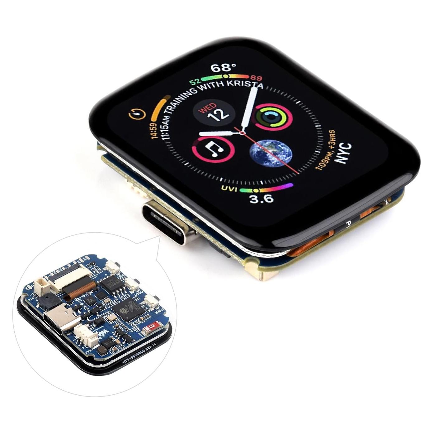 Placa de Desarrollo Waveshare RP2040 con Pantalla Táctil 1.69"