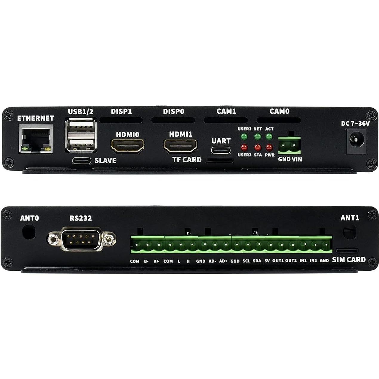 Mini Computadora Industrial IoT Waveshare CM4 PoE 5G/4G