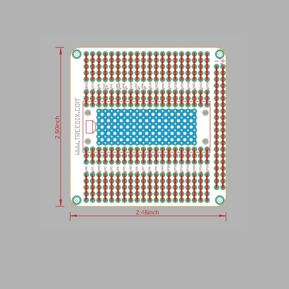 Placa de Expansión Treedix 3pcs para Raspberry Pi PICO