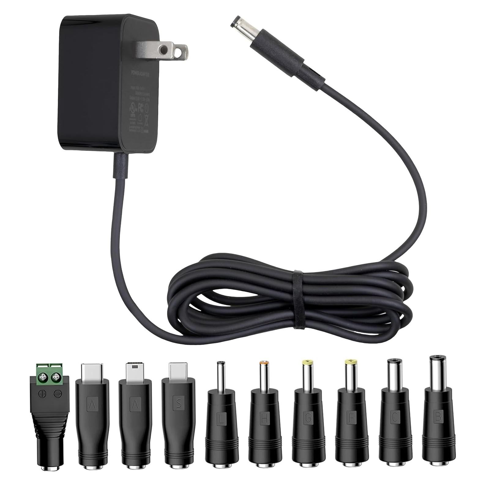Adaptador de corriente 5V 1A con 10 puntas - Cargador universal