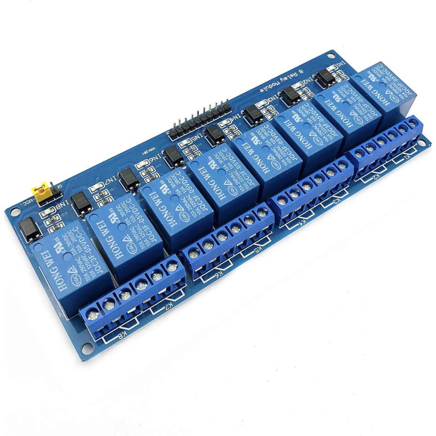 Módulo de Relé 8 Canales FainWan 5V con Optoacoplador