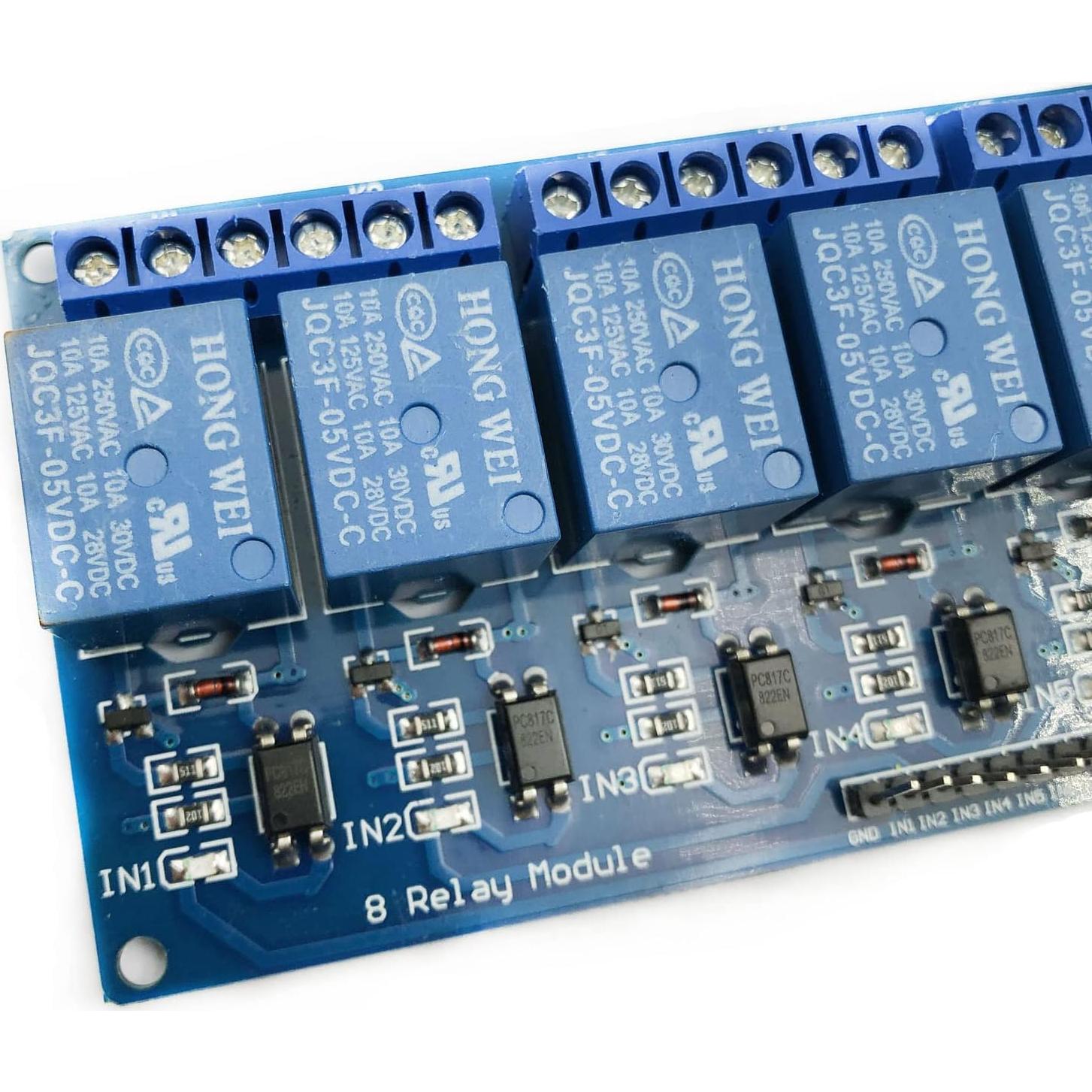 Módulo de Relé 8 Canales FainWan 5V con Optoacoplador