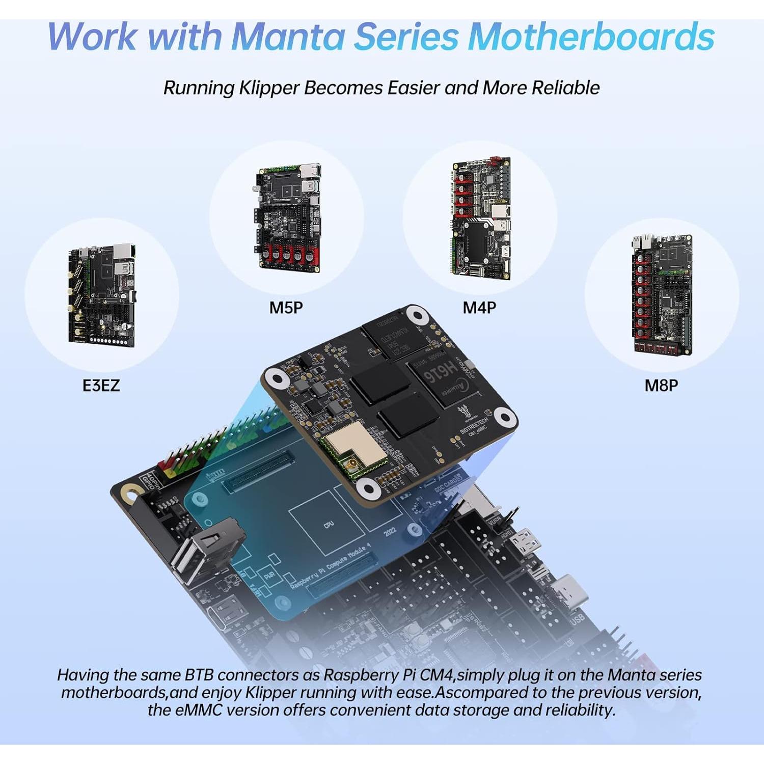 Placa de Control BIGTREETECH CB1 eMMC 1GB 32GB 4 núcleos