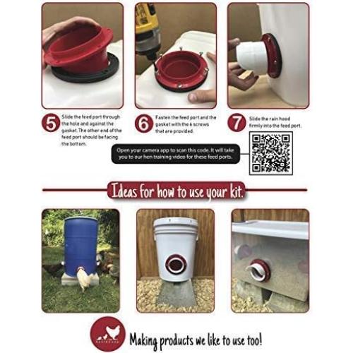 Kit Alimentador y Bebedero Pollos RentACoop - DIY 2 Puertos