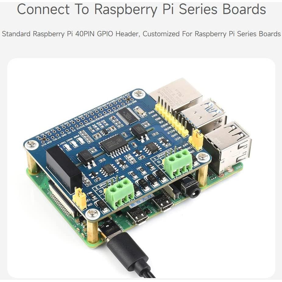 HAT de Expansión RS485 Aislado Waveshare 2 Canales para Raspberry Pi