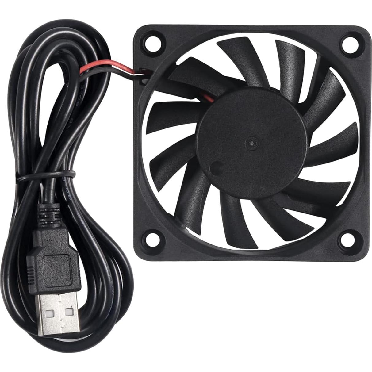 4 Ventiladores USB 60mm UMLIFE 6015 5V para PC y Raspberry Pi