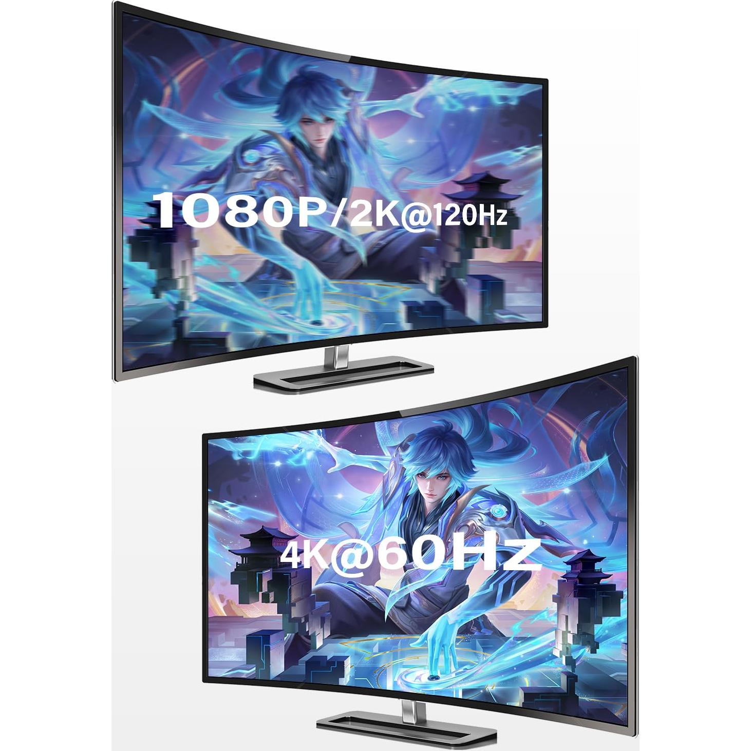 Cable Micro HDMI a DisplayPort 1.8m KOMGILK 4K@60Hz