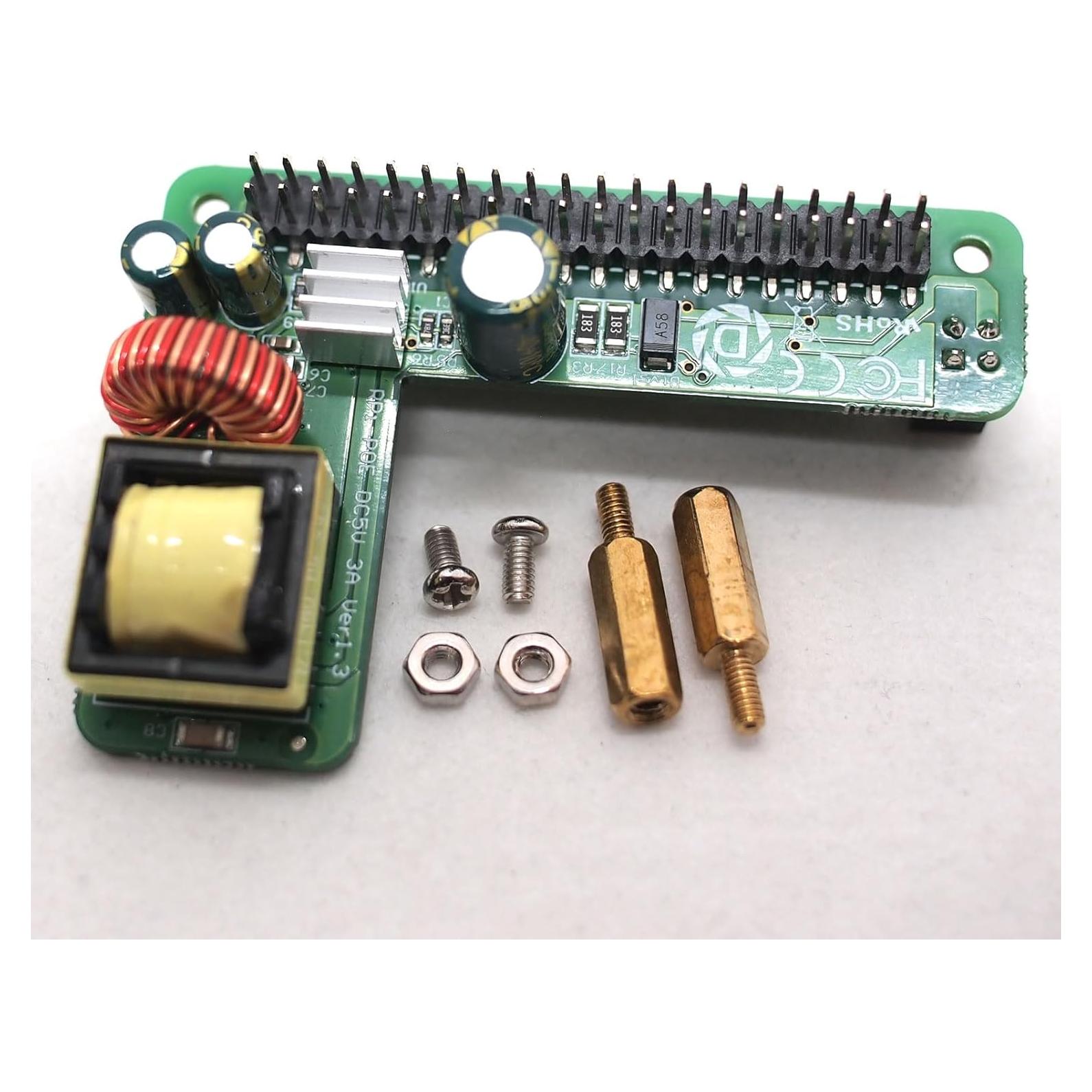 Power Over Ethernet PoE HAT DSLRKIT 5V 2.5A para Raspberry Pi