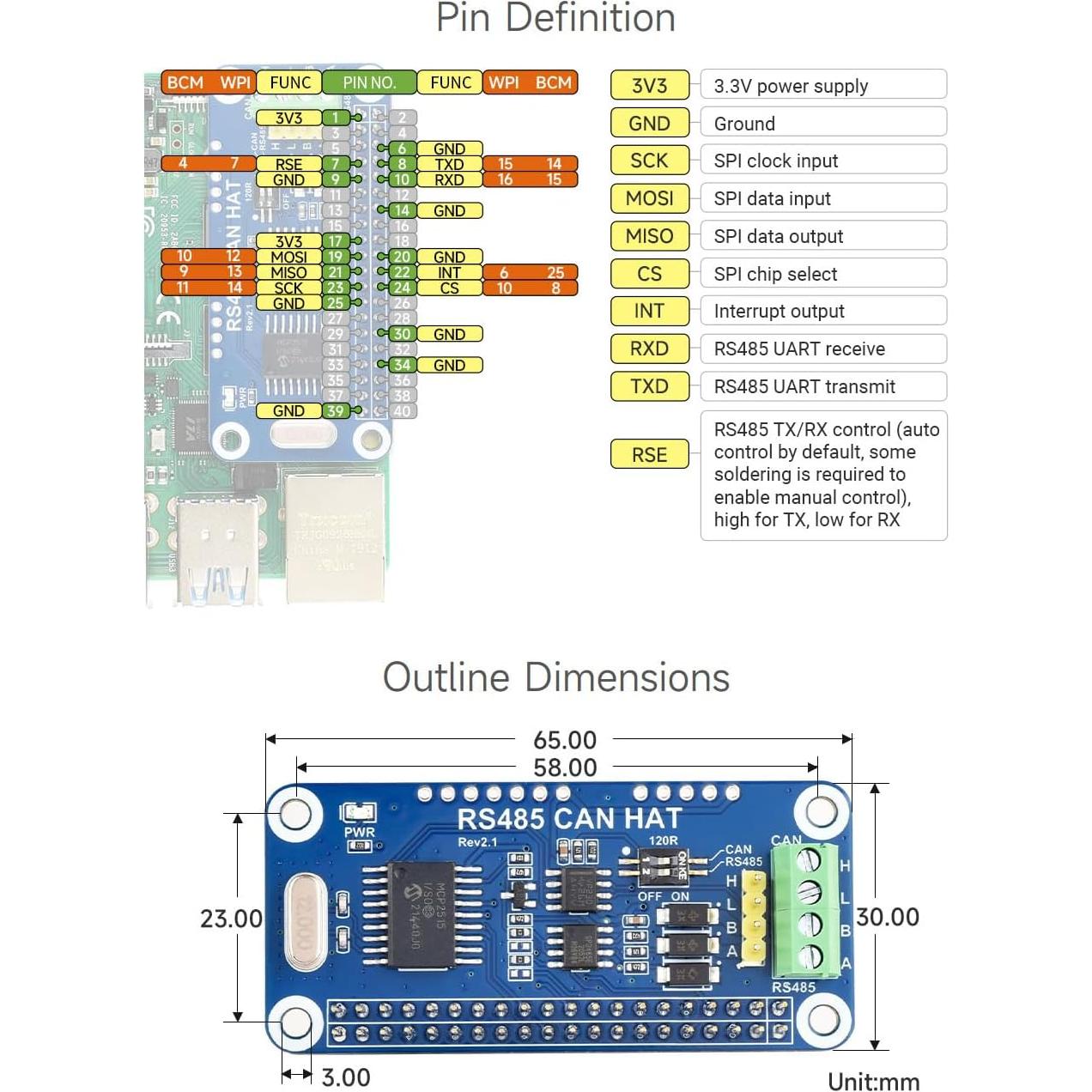 Waveshare RS485 CAN HAT para Raspberry Pi - Comunicación Estable