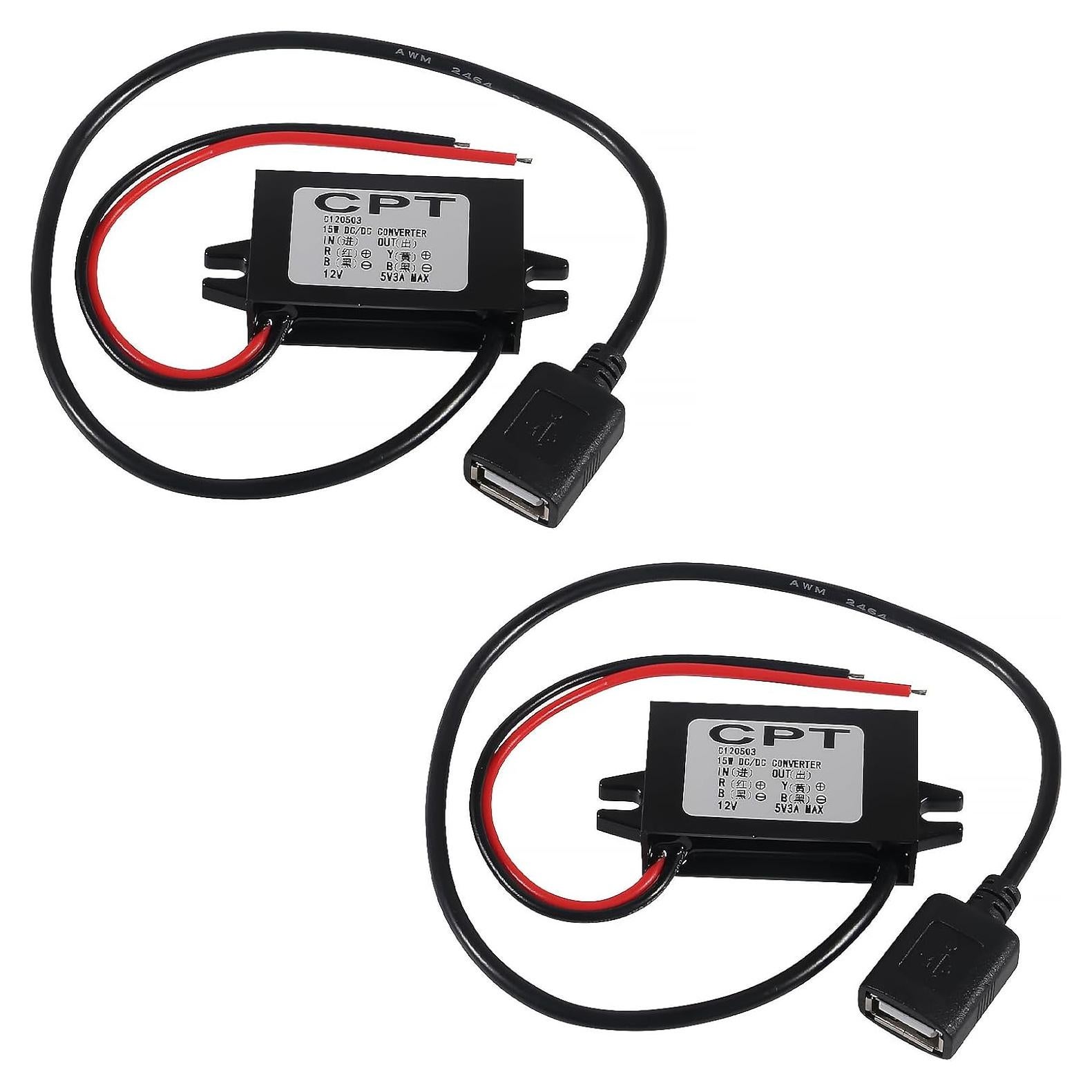 Convertidor Buck DC 12V/24V a 5V 3A 15W JUZITAO - 2PCS