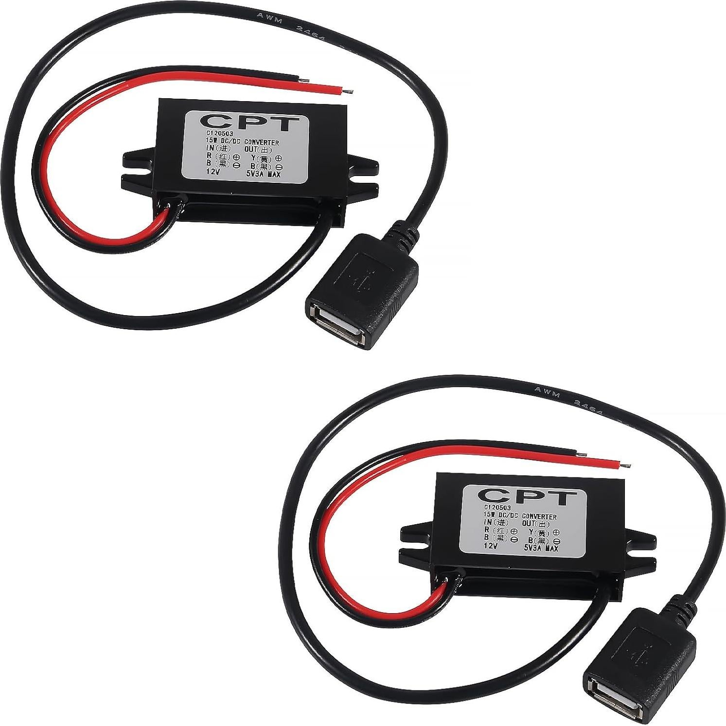 Convertidor Buck DC 12V/24V a 5V 3A 15W JUZITAO - 2PCS