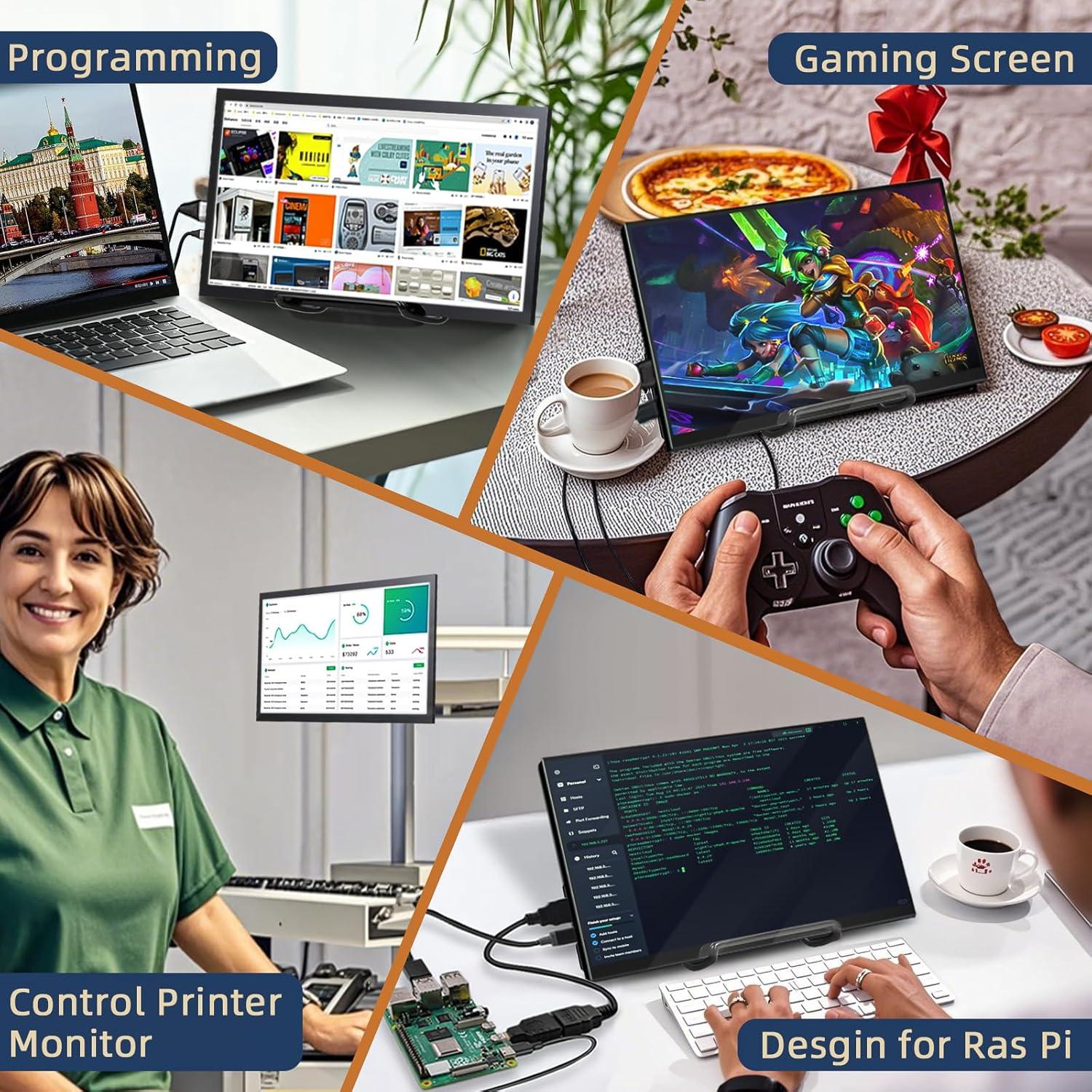 Monitor HDMI 10.1" HAMTYSAN 1920x1080 IPS Raspberry Pi