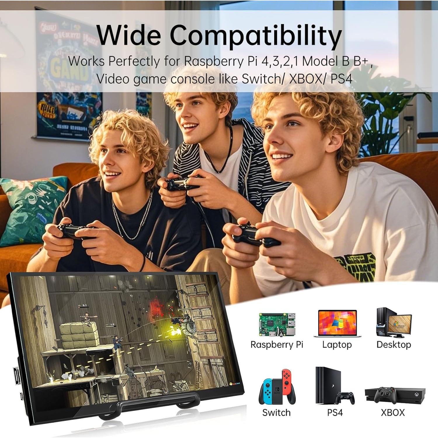 Monitor HDMI 10.1" HAMTYSAN 1920x1080 IPS Raspberry Pi