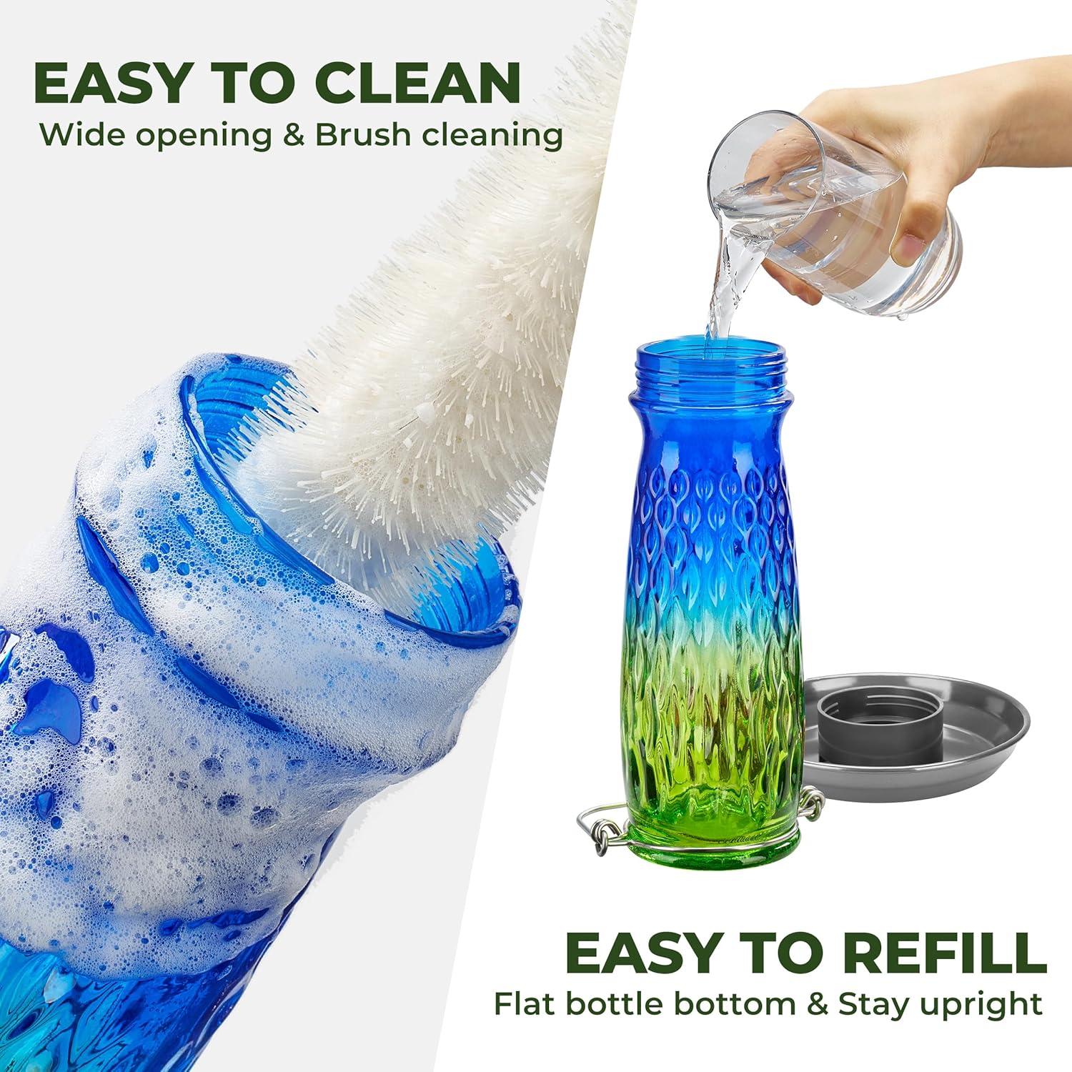 Alimentador de Agua Kingsyard 710 ml para Aves Jardín