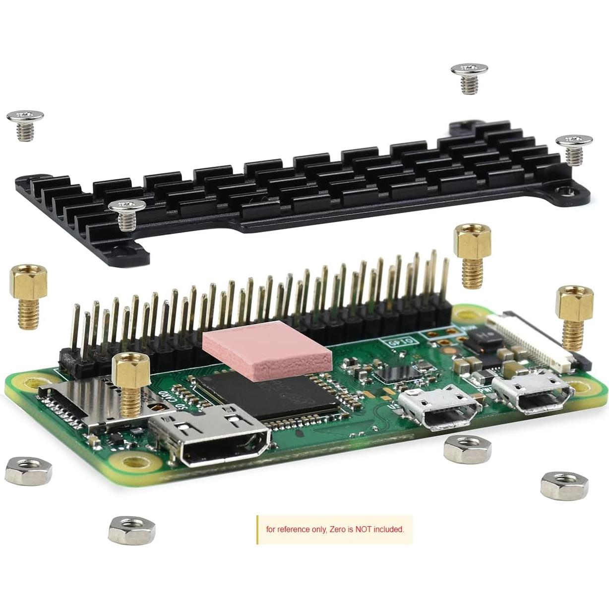 Disipador de Calor Aluminio Waveshare para Raspberry Pi Zero