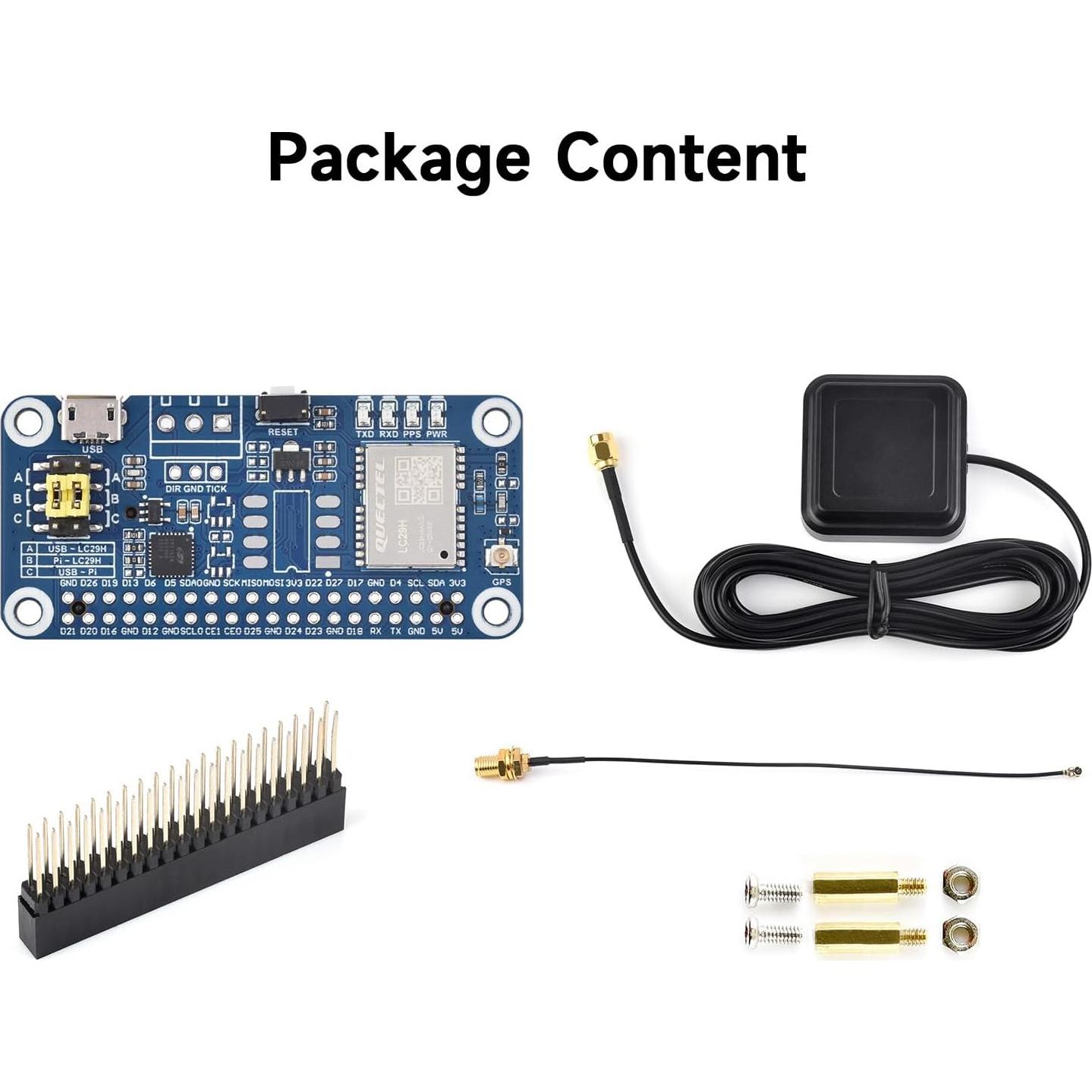 Módulo GPS Doble Banda Waveshare LC29H para Raspberry Pi