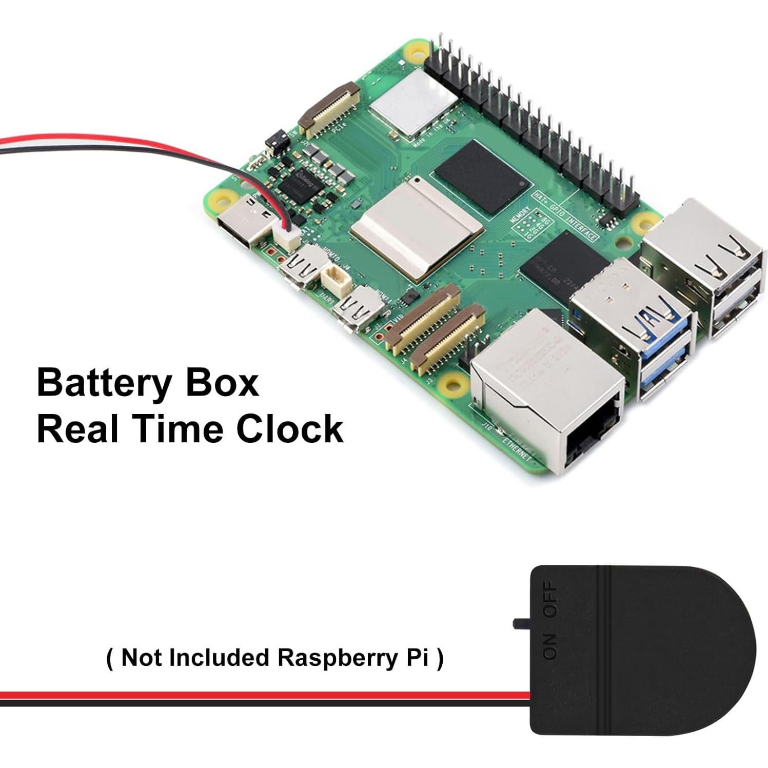 6 Piezas Caja de Batería RTC Coliao para Raspberry Pi 5