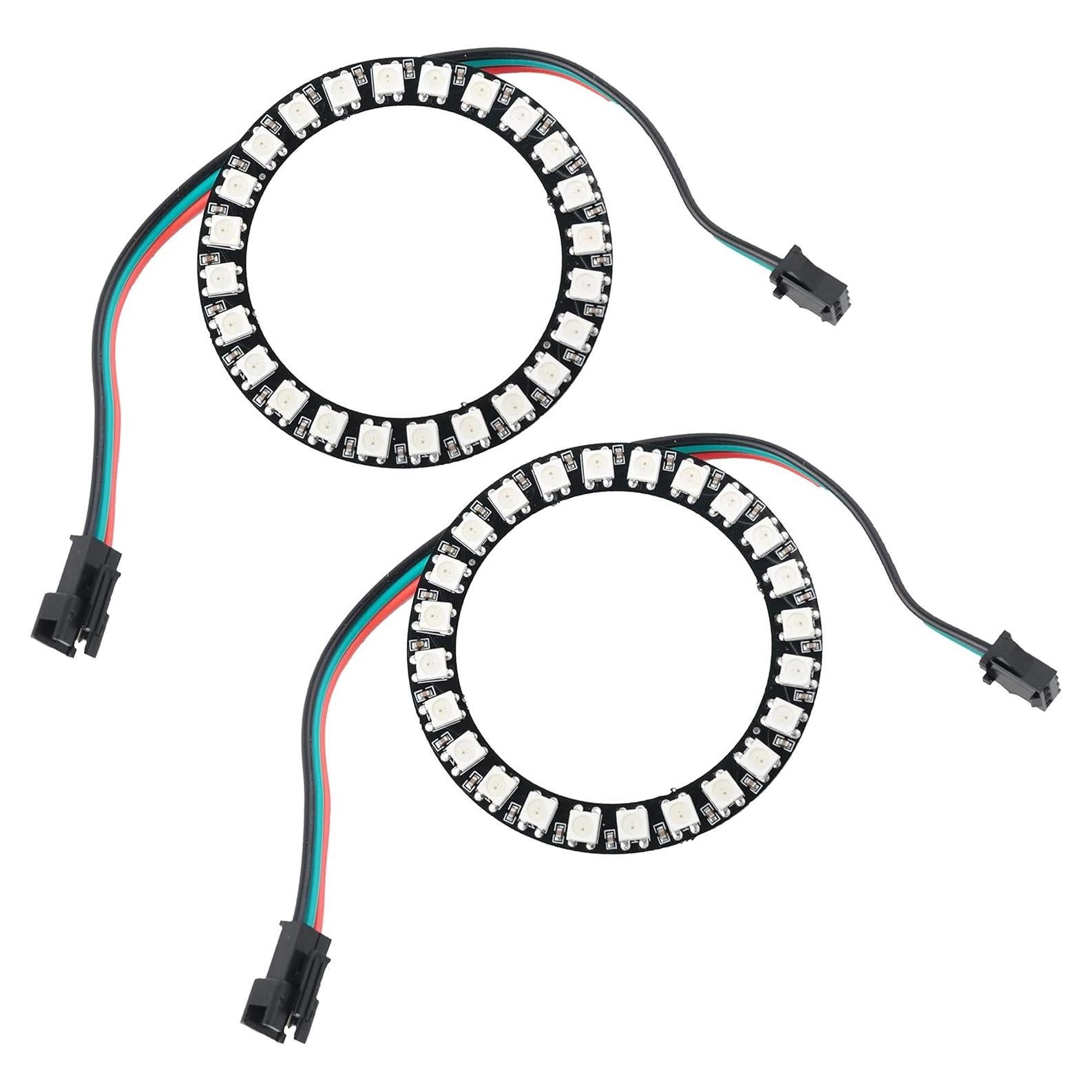 2 Piezas Anillo LED RGB 24 Leds WS2812B DIYmall 5V