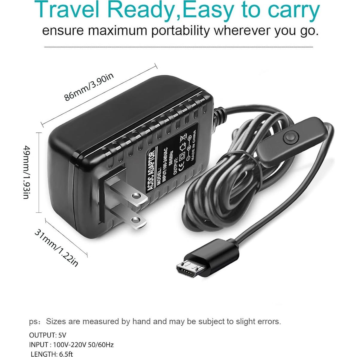 Adaptador de 5V 3A Draw a dragon para Raspberry Pi 4 y 3
