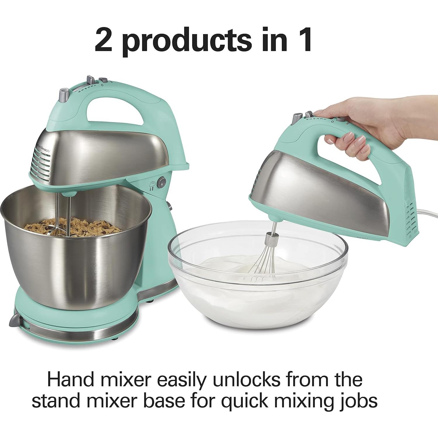 Batidora de Pie y Mano Hamilton Beach 290W 4 Qt 6 Velocidades