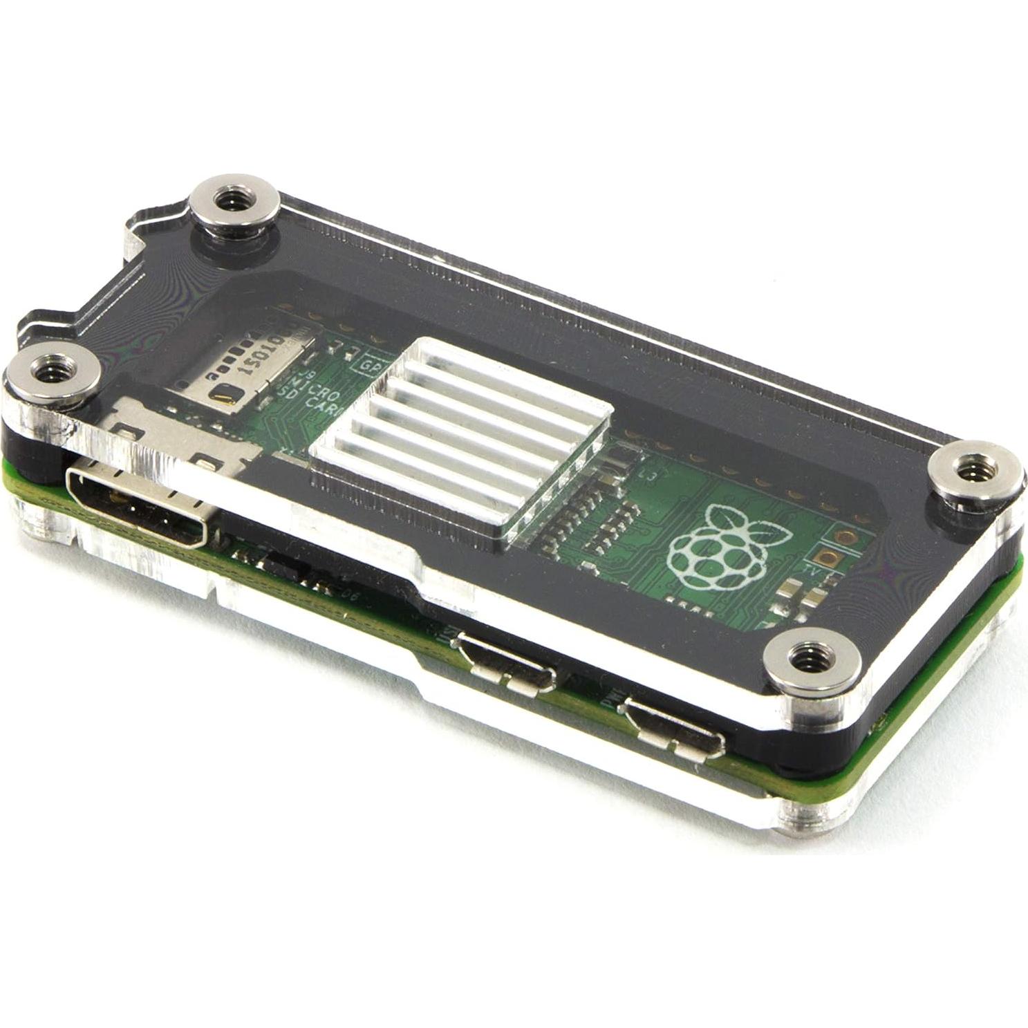 Caja disipador de calor C4Labs Zebra Zero negro para Raspberry Pi