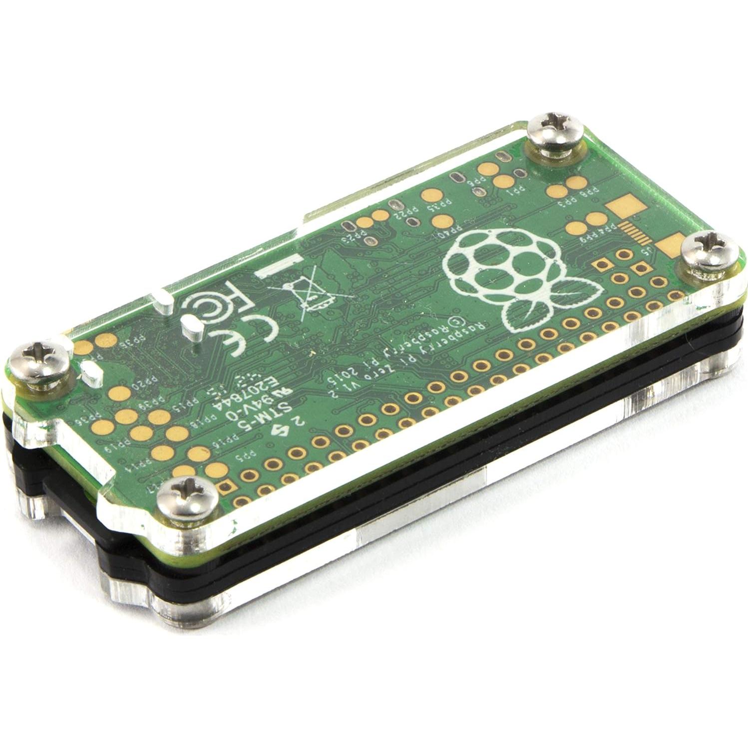 Caja disipador de calor C4Labs Zebra Zero negro para Raspberry Pi