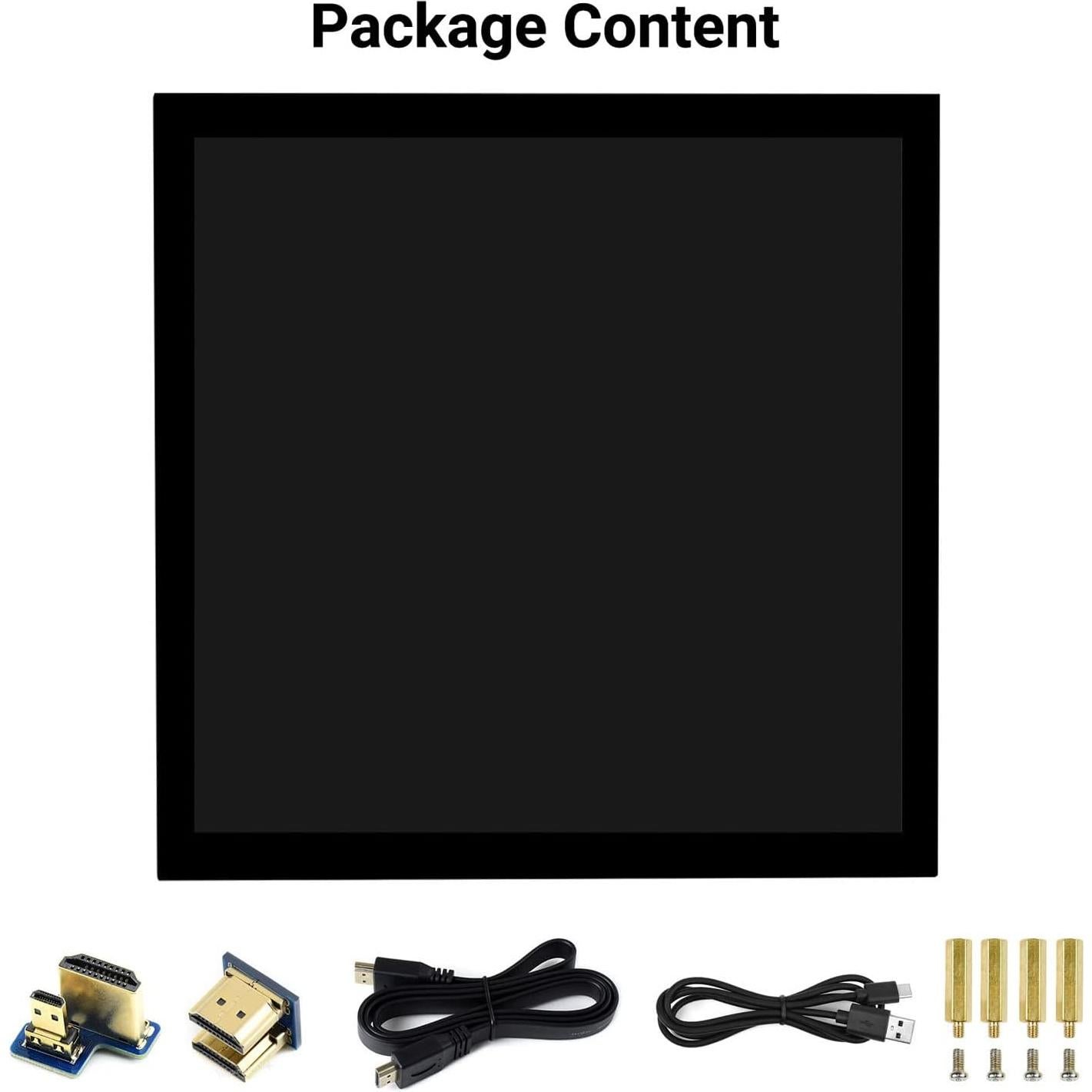 Pantalla LCD táctil IPS 4" Waveshare 720x720 HDMI