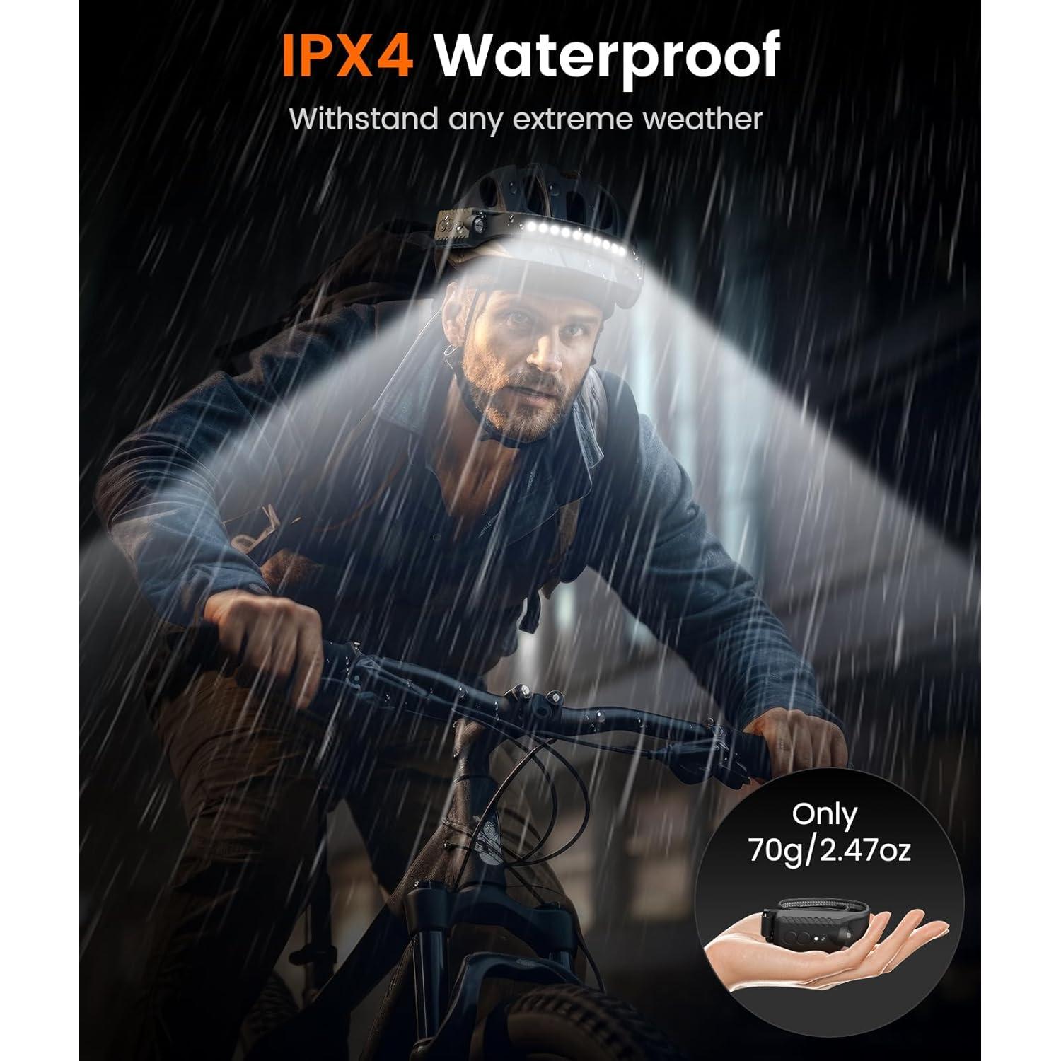 Linterna Frontal MoKo Recargable 2PCS LED 230° Impermeable