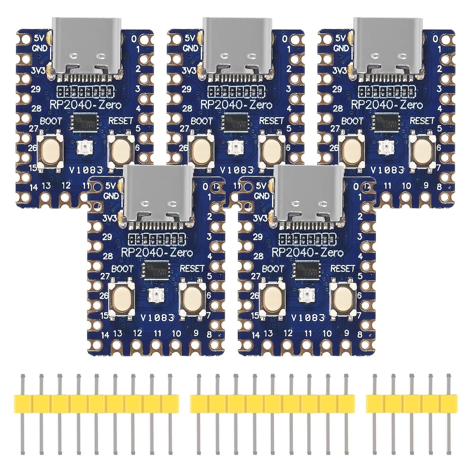 5pcs Placa de Desarrollo RP2040-Zero ACEIRMC Doble Núcleo 264KB