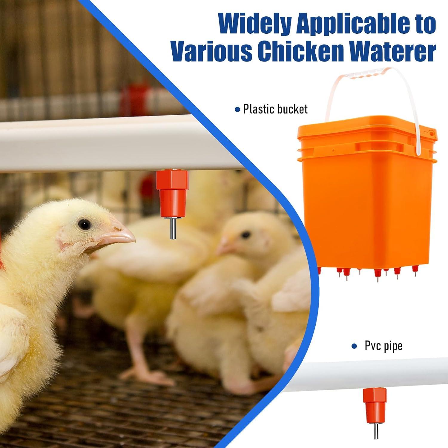 Bebedores Automáticos para Pollos Livestocktool 25 Piezas