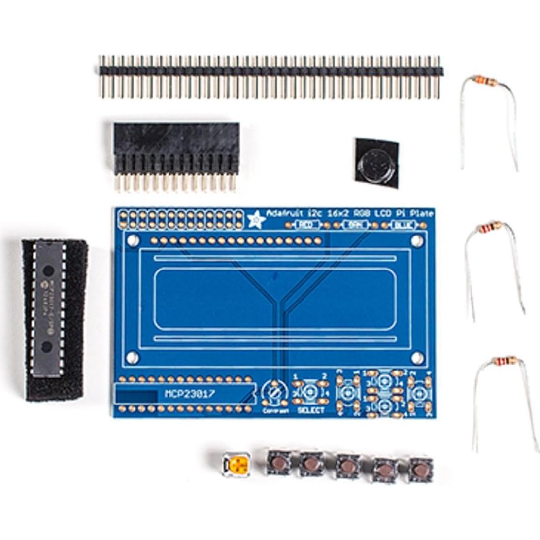 Kit LCD 16x2 RGB Adafruit para Raspberry Pi - Bluetooth