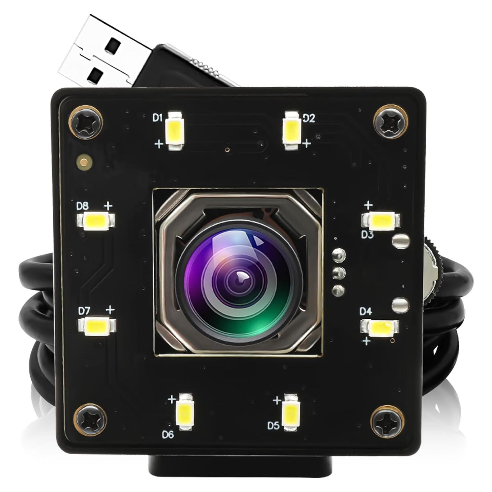 Cámara Web USB 4K IFWATER Autofoco 100 Grados Visión Nocturna