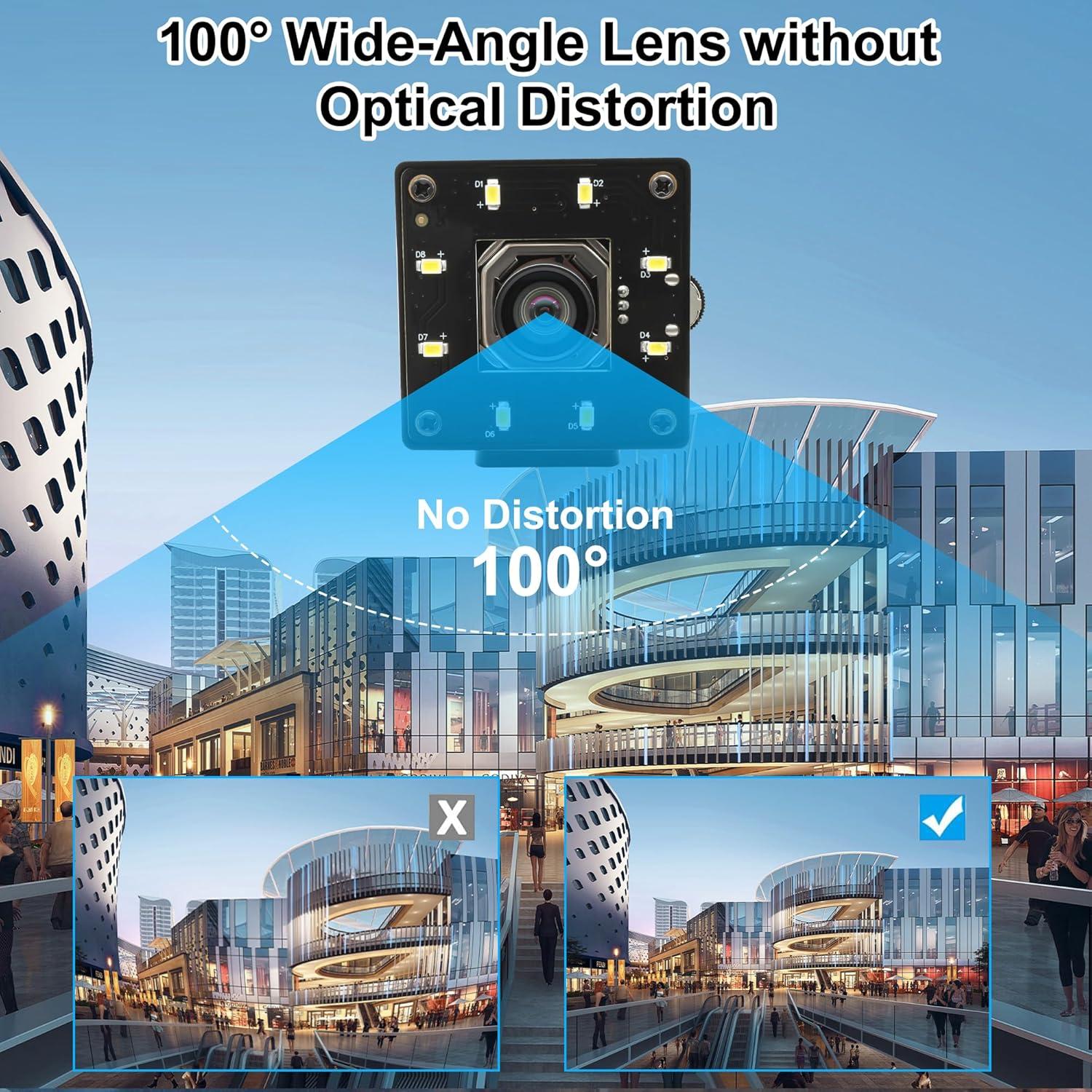 Cámara Web USB 4K IFWATER Autofoco 100 Grados Visión Nocturna