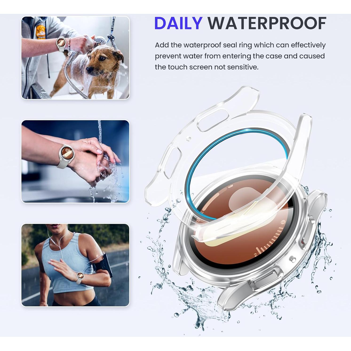 Funda Impermeable Goton para Galaxy Watch 7 44mm - Alta Sensibilidad